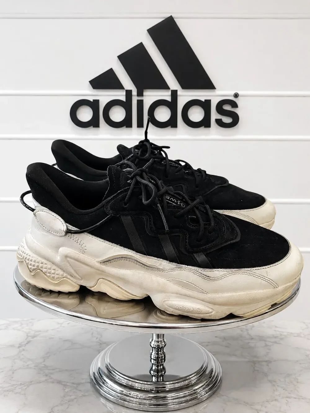 adidas OZWEEGO ID9826 Black Off White Sneakers Men’s 13